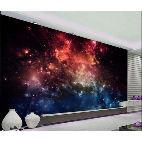 Custom wallpaper for bedroom, Universe Wallpaper for flowering living room bedroom KTV bar ceiling wall vinyl Papel de parede