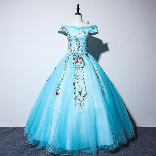Luxury Noble Quinceanera Dresses Vintage Off The Shoulder Party Prom Formal Ball Gown High-end Embroidery Quinceanera Dress