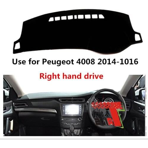 TAIJS Factory Good Quality Sport 3Colors Polyester Fibre Car Dashboard Cover For Peugeot 4008 2017 Right Hand Drive