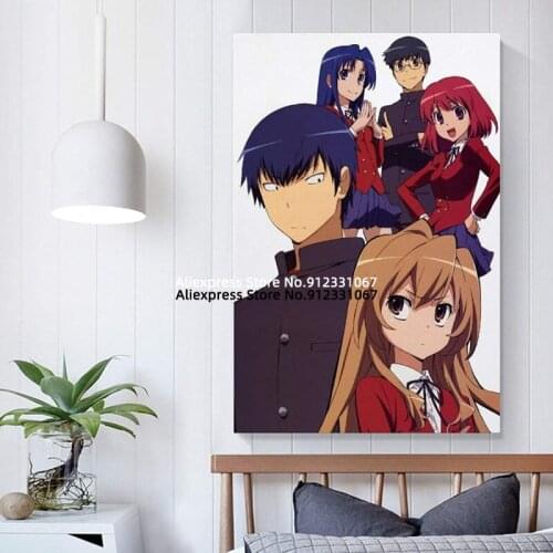 Toradora Anime Character Canvas Painting Art Poster Decorative Painting Mural Home Children Room Wall Aesthetic Decor