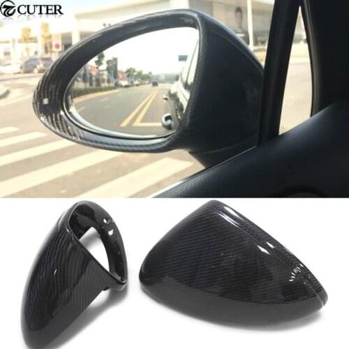 Carbon Fiber Rear View Mirror Cover For Porsche Cayenne Replacement Mirror Cap For Cayenne 958 2016 Free shipping