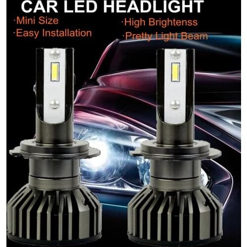 1set Headlight Bulb H7 Led Hir2 9012 LED H11 Hb4 12V 9004 9007 9005 HB3 9006 HB4 6000K Car Bulb LED Headlight Bulbs H4