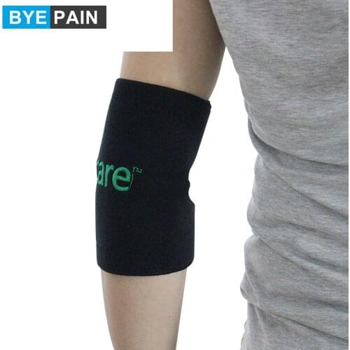 1 Pair BYEPAIN Health Care Tourmaline Self-heating Elbow Brace Elbow Pad Massager Magnetic Therapy Elebow Support Pads Massager