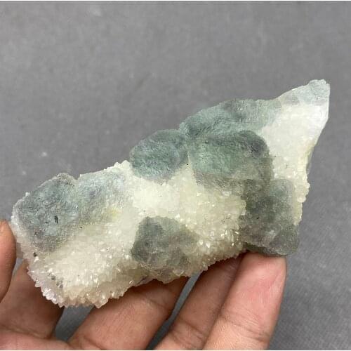100% Natural Green stepped fluorite cluster mineral specimens Gem level Stones and crystals