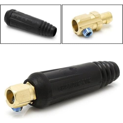 200A 10-25mm Soldering Solder Head Soldering Tip Copper Welding Quick Coupler Connector EU Standard Quick Plug