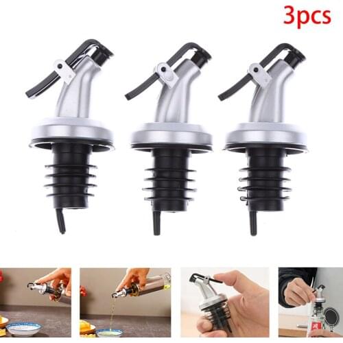 3PCS Olive Oil Sprayer Kitchen Tool Bottle Stopper Leak Proof Wine Bottle Stopper Bottle Cap Wine Pourer Spout Stopper Dispenser