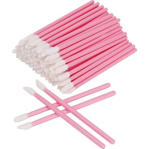 50/100pcs Disposable Makeup Lip Brush Lipstick Mascara Wands Applicators Eyelash Eyeshadow Lip Gloss Brushes Cosmetic Tools