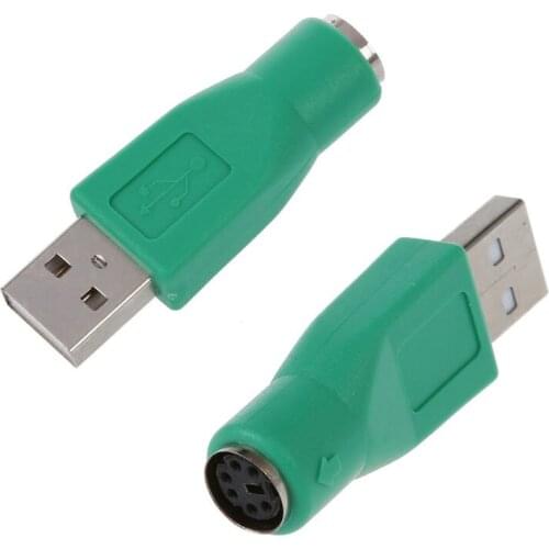 AU42 -2 x PS/2 Female To USB Male Adapter Converter For Keyboard Mouse
