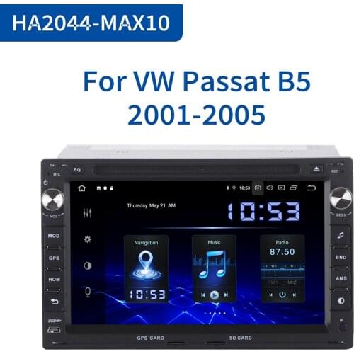 Dasaita 2 Car Din Android 10.0 GPS Raio for VW Passat(MK5) Jetta Bora/Polo(MK3,4) Golf(MK4) Citi Golf,Chico Sharan Transporter