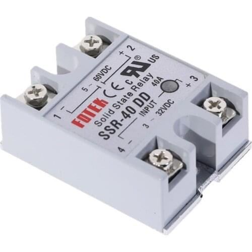 DC-DC Single Phase Solid State Relay SSR-40DD DC DC SSR Module 40A DD Input Voltage 3-32V DC TO 5-60V DC Output Load SSR 40DD