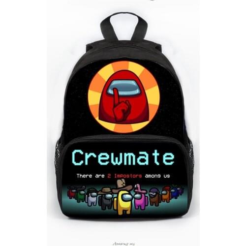 13 Inch Children Game Among Us Children School Bags Orthopedic Backpack Kids Boys Girls Mochila Infantil Cartoon Bags