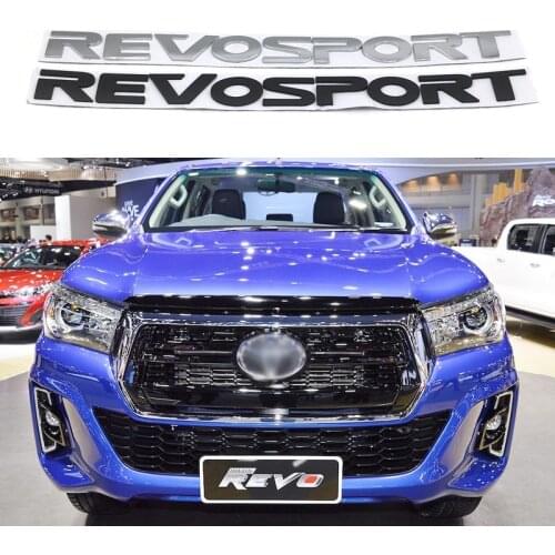 For Toyota Revo Sport Front Hood Badge Logo Emblem Revosport Nameplate Car Stickers