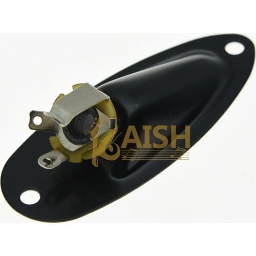 Electric Guitar Jack Plate ST Boat Jack Plate Black