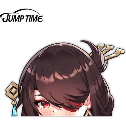 JumpTime 13 x 8.5cm Genshin Impact Beidou Peeker Car Stickers and Decals Anime Waterproof Custom Printing Vinyl Material Decor