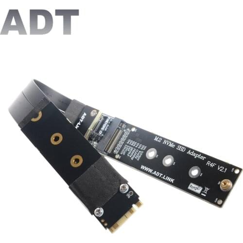 ADT-Link M.2 for NVMe SSD Extension Cable Solid Drive Riser Card R44SF M2 to PCI-Express 3.0 X4 PCIE 32G/bps M Key Extender