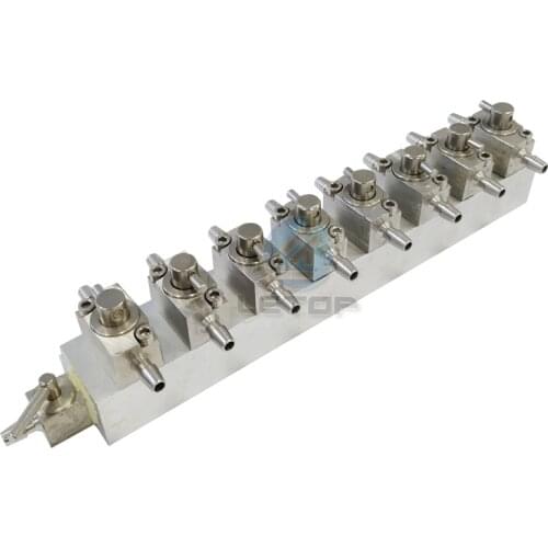 8 Channels Eco Solvent Printer Printhead Cleaner 3 Way Cleaning Valve