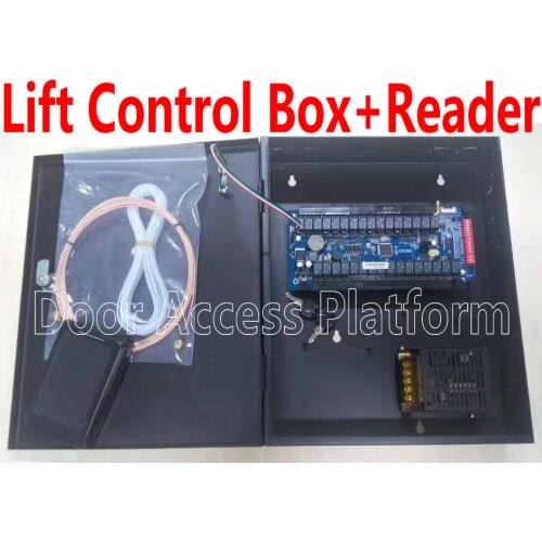 Lift Control Box+RFID Reader 32 Floors RS485 Elevator Panel Controller system,Lift PCB Board with RS485+Card Swipe reader+Keytag