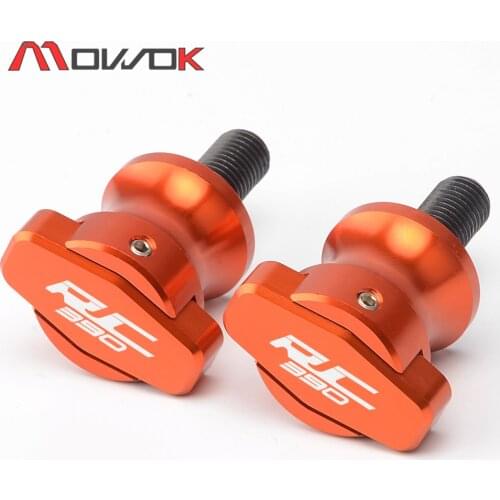 M10 Motorcycle High quality CNC Swingarm Sliders Spools For KTM RC 390 RC 250 RC 125/200 2014 2015 2016 2017 2018