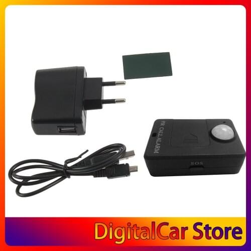 Mini PIR Alert Sensor Wireless Infrared GSM Alarm Monitor Motion Detector Detection Home Anti-theft System with EU Plug Adapter