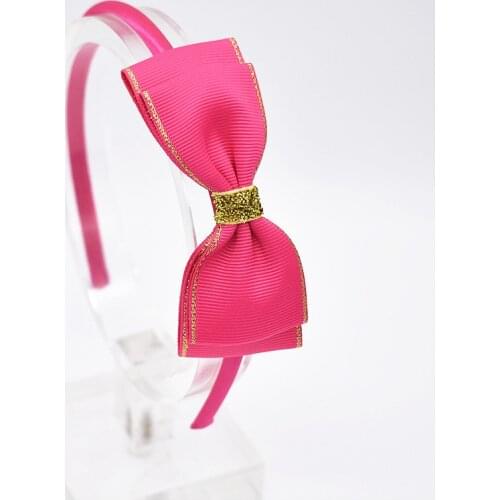 Fashion Phnom penhGrosgrain grosgrain ribbon wrapped hairbands with bow girl headband hair band girls tiaras