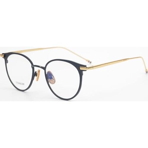 Thom Brand New York Titanium Alloy Eyeglasses Frames Men Women TBX814 Optical Round Eye Glasses Men Women with Original Box