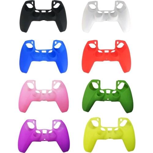 Silicone Soft Joypad Skin Cover Protective Case For Sony Playstation Dualshock 5 PS5 Controller Gamepad Protection Accessories