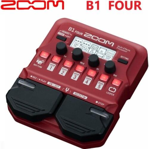 NEW ZOOM B1 Four bass guitar multi effect processors, guitar single effect device, preamplifier, Guitar Effect Pedal