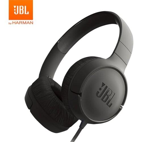 Original JBL T500 Wired Pure Bass Headphone Sports Game Gym Headset Foldable Earphone Light with Mic for iPhone