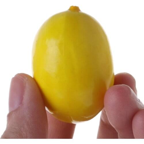 20pcs Lifelike Simulation Artificial Lemon Fake Fruit Disply Home Party Decor X3UC