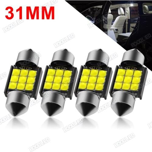 4Pcs 31mm 36mm 39mm 41mm Feston LED C5W C10W Super Bright No Polarity LED Bulb Car Dome Light Canbus Auto Interior Reading Lamp