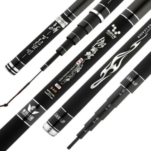 High Carbon Fiber Taiwan Fishing Rod 3.6M-8.1M Hand Pole Super Hard 19 Tonalty Carp Fishing Canne Feeder Fishing Tackle Pesca