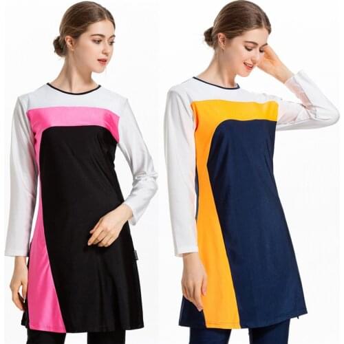 Three-piece Burkini Suits 2020 with cap Muslim Swimming Suit Women Sport Burkinis Islamic Swimwear Long sleeve Bourkini Hasema