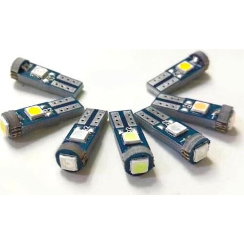 10x T5 Led 70 74 Led 86 3SMD 3030 LED Car Interior Light Auto T5 Side Wedge Light T5 LED Dashboard Gauge Instrument Lamp Bulbs
