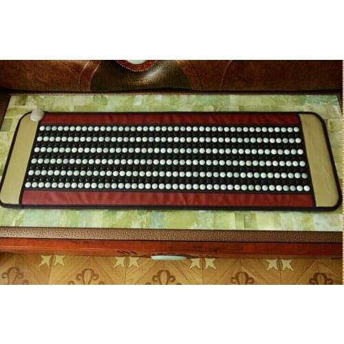 2020 heated jade tourmaline far-infrared cushion Jade cushion jade massage cushion goof sleep with free eye cover 50*150CM