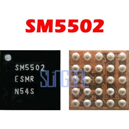 5pcs/lot SM5502 USB charging IC 25 pins for SAMSUNG I9158P I9300i G530H G530F