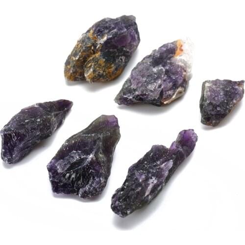 50g New Natural Rough Specimen Amethyst Point Quartz Crystal Rough Rock Specimen Healing Stone