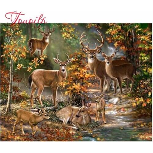 Diamond Embroidery Full Drill Round Animals Deer Pictures Of Rhinestones 5D Diamond Painting New Arrivals Manual Hobby