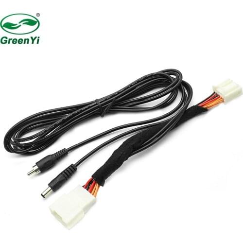 Car Rear View Camera RCA Video Convert Cable RCA Connection Adapter For Mazda 3 Sedan Axela OEM Monitor