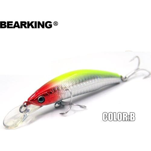 Bearking 5PCS Floating Minnow Fishing Lure Laser Hard Artificial Bait 3D Eyes 8.5cm 15g Fishing Wobblers Crankbait Minnows