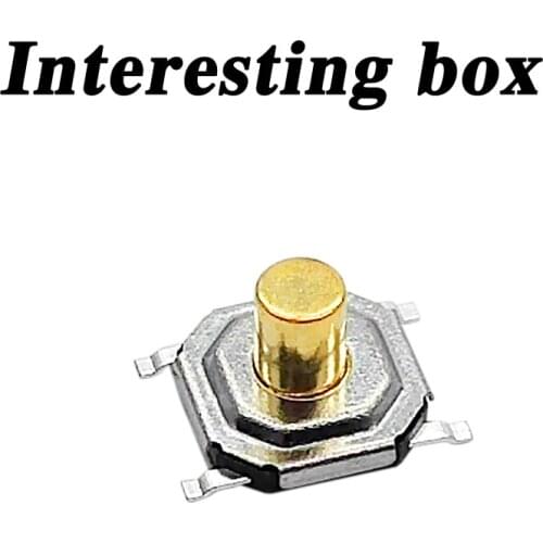 Free shipping TS-C005 key touch switch 4*4*3.5 patch four-legged copper head high temperature resistant DIY handmade accessories