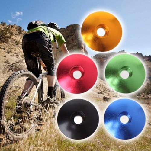 New Bicycle Headset Cap 28.6mm Dustproof Top MTB Bike Stem Cover Aluminum Alloy for Cycling