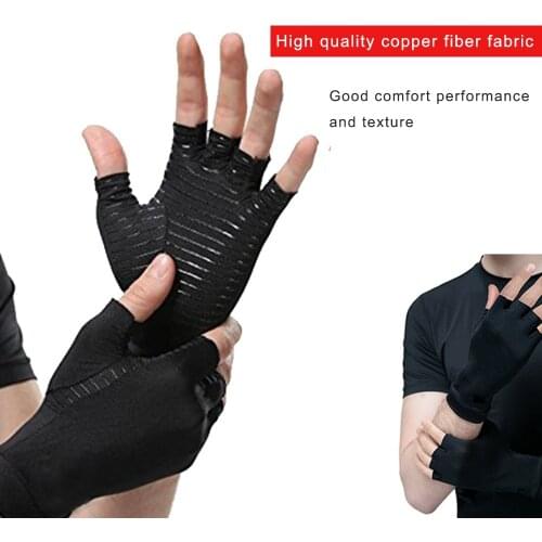 Therapeutic Arthritis Rehabilitation Gloves Waterproof Half Fingers Breathable Office Camping Hiker Motorcycle Bicycle Gloves