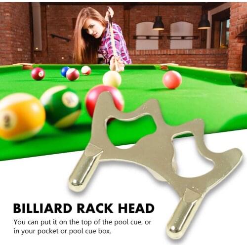 Copper Metal Snooker Pool Stick Billiard Bridge Head Structure Pole Billiard Pool Cue Metal Bridge Head Accessory