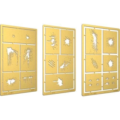 DIY Model Craft Making Painting Tools Parts Kits Stenciling Template Painting Plate for 1/35 Model Building Supply Hobby