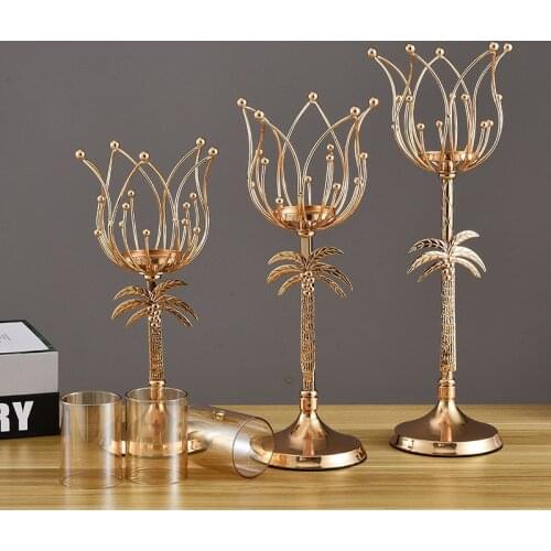 New wrought iron candlesticks wedding props home decoration candlesticks table candlelight dinner candlesticks ornaments