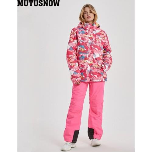 New High Quality Women Brands Ski Suit Female Snowboard Jacket Women And Pants Set Windproof Waterproof Clothes Snow Suit Winter