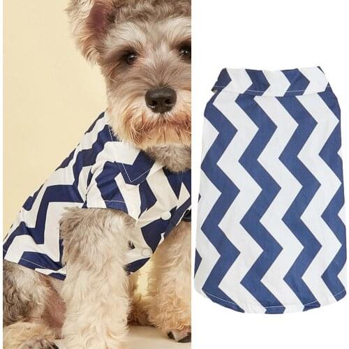 Dress-up Skin-friendly Fashion Pet Short Sleeves Shirt Clothes for Festival