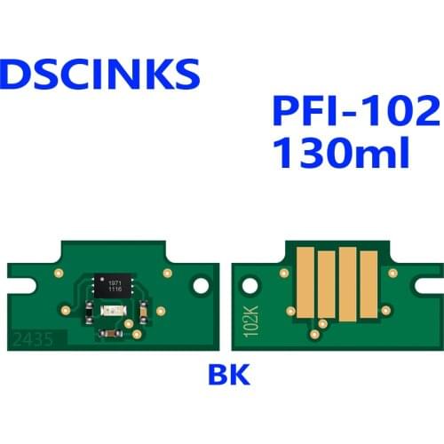 PFI-102 Cartridge Chip for Canon IPF500 IPF510 IPF600 IPF605 IPF610 IPF700 IPF710 IPF720 IPF 500 510 600 605 610 PFI102 chip