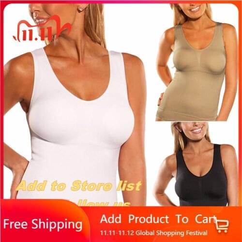 Casual Wireless Cami Shaper vest top Women Body Shaper Underwear Slimming Shapewear Vest 3pcs/set