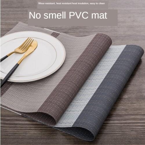 Restaurant PVC Placemats Manager Lin The Pad Plate Cushion Antiskid Mat Western Food Waterproof Thermal Insulation Plastic Pad